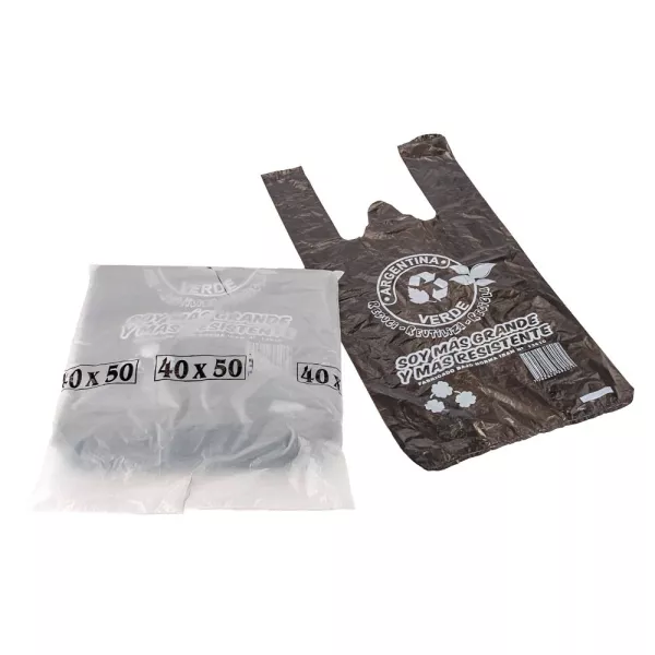 Bolsa Camiseta 45X55 Arg Negra Mp - 1000/Bulto